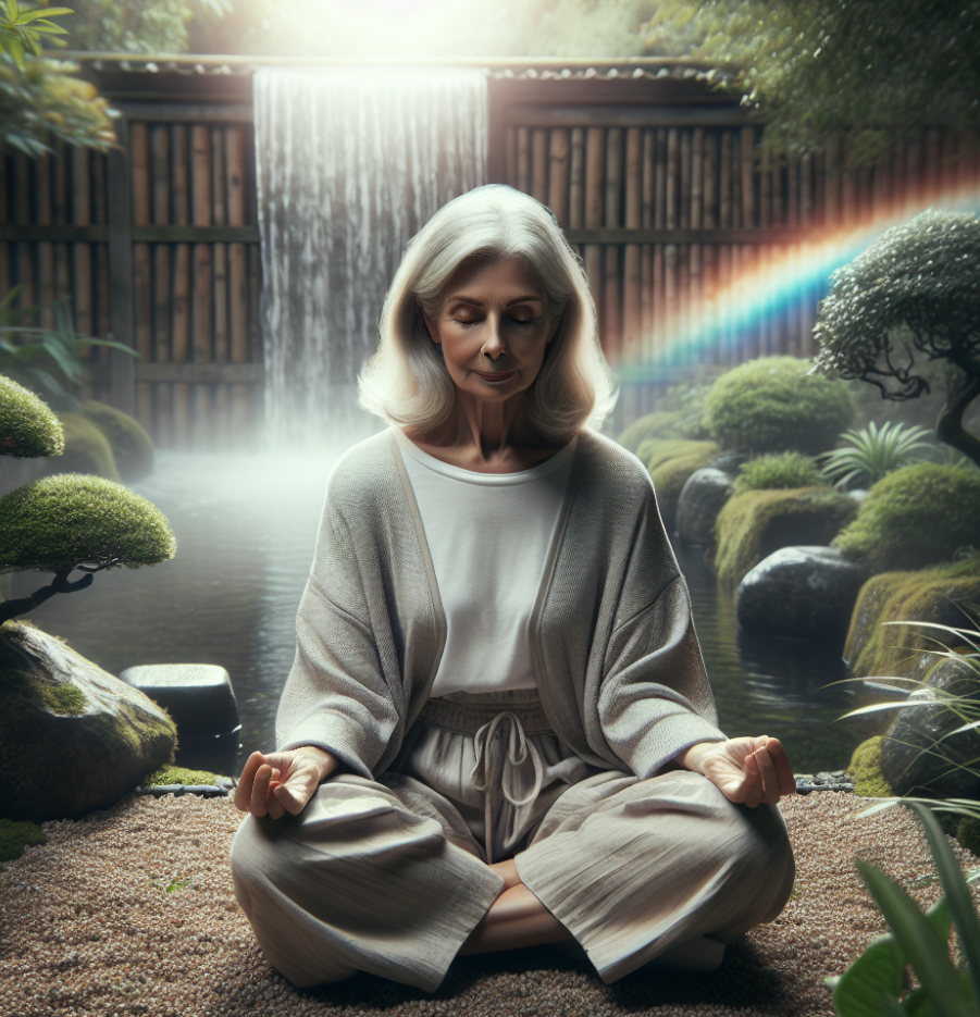 An image of a woman meditation